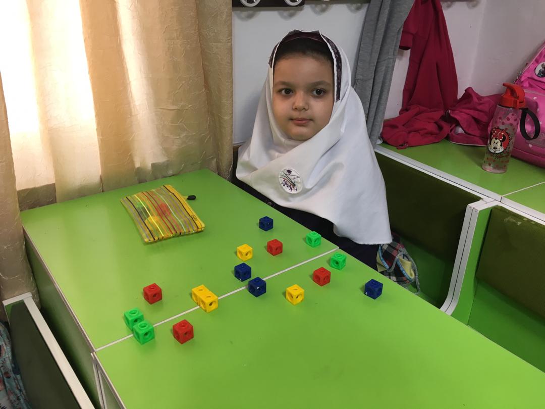 دست ورزي الگو هاي متقارن با كمك چينه در کلاس سوم